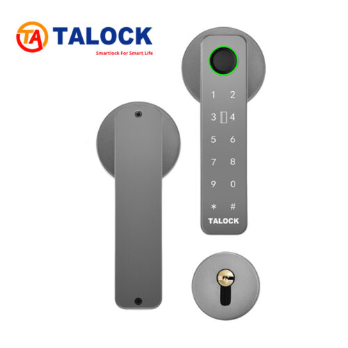 Khoá vân tay cửa gỗ Talock DG106 Màu Xám