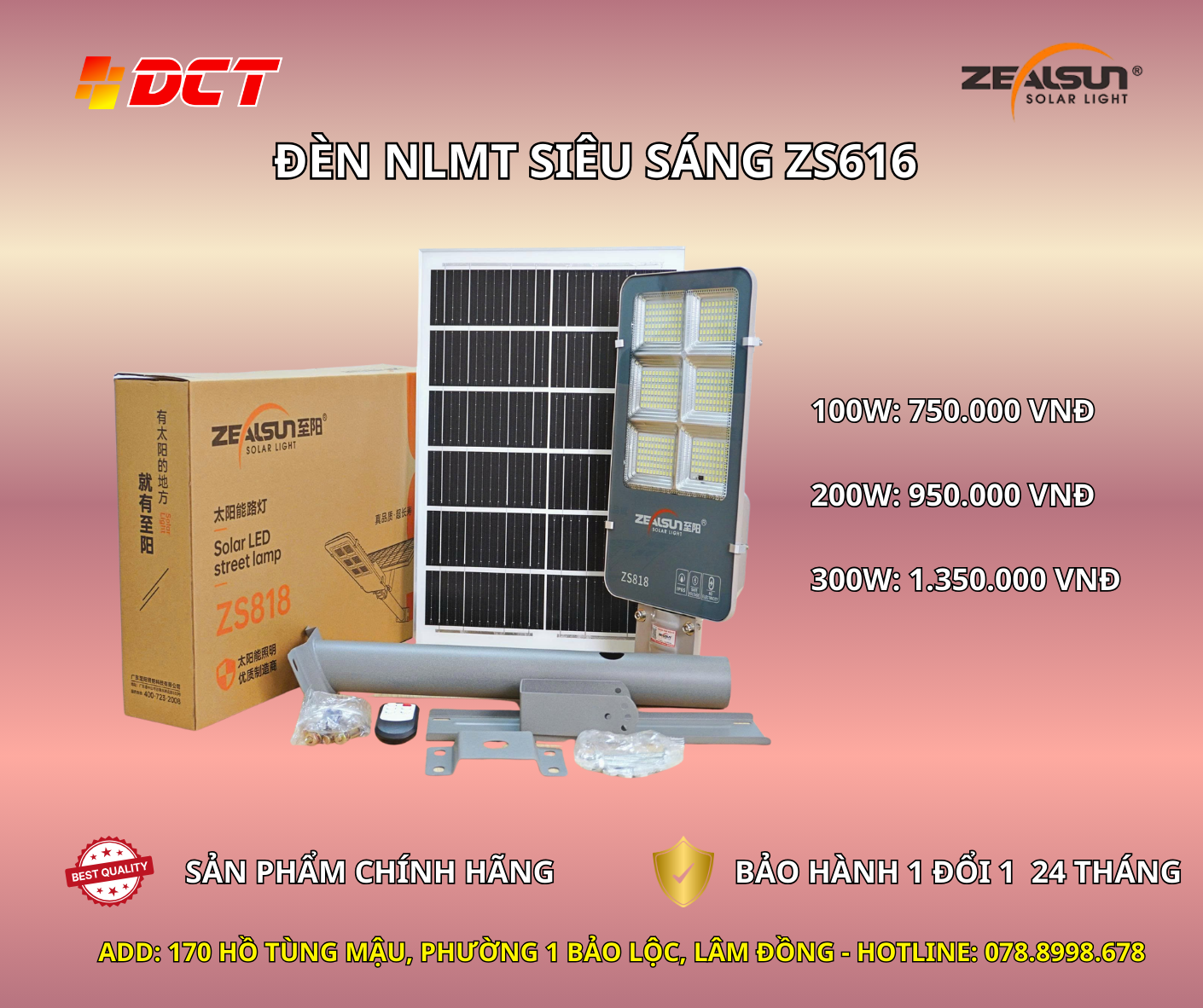 Đèn năng lượng mặt trời sáng lâu