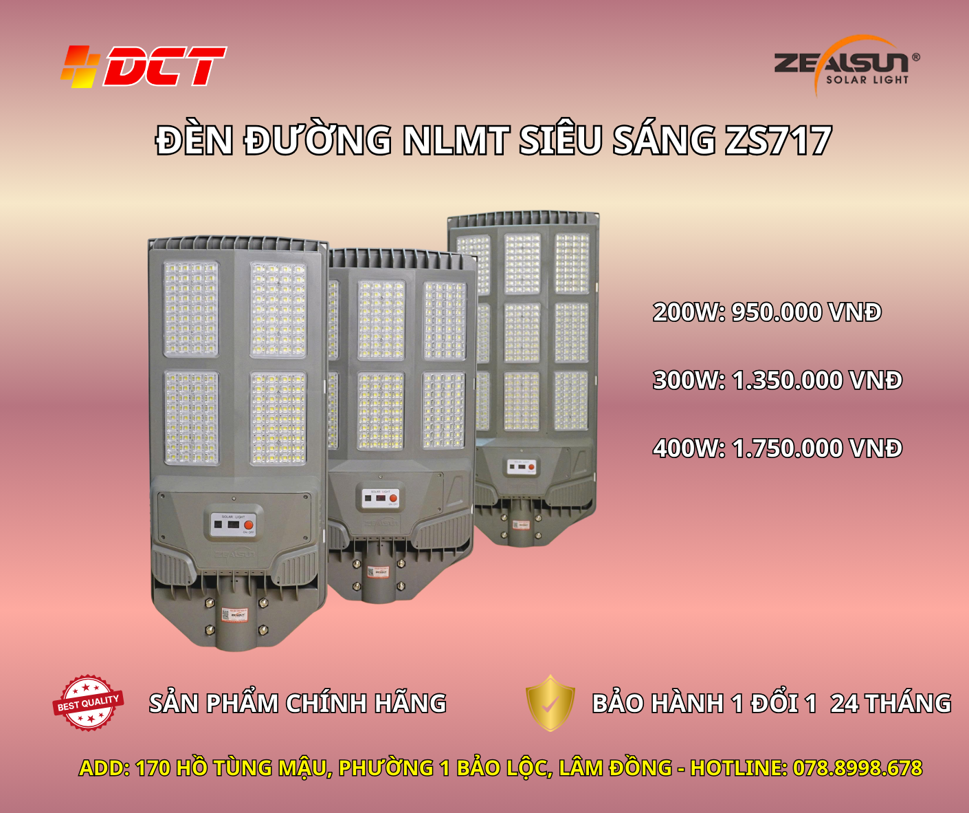 Đèn năng lượng mặt trời sáng lâu