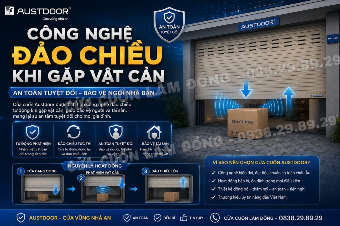 Công nghệ đảo chiều khi gặp vật cản bảo đảm an toàn cho người và vật nuôi